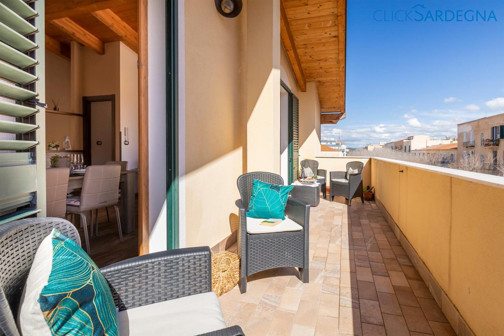 Alida Penthouse In Centre With Terrace Wifi A/c Alghero